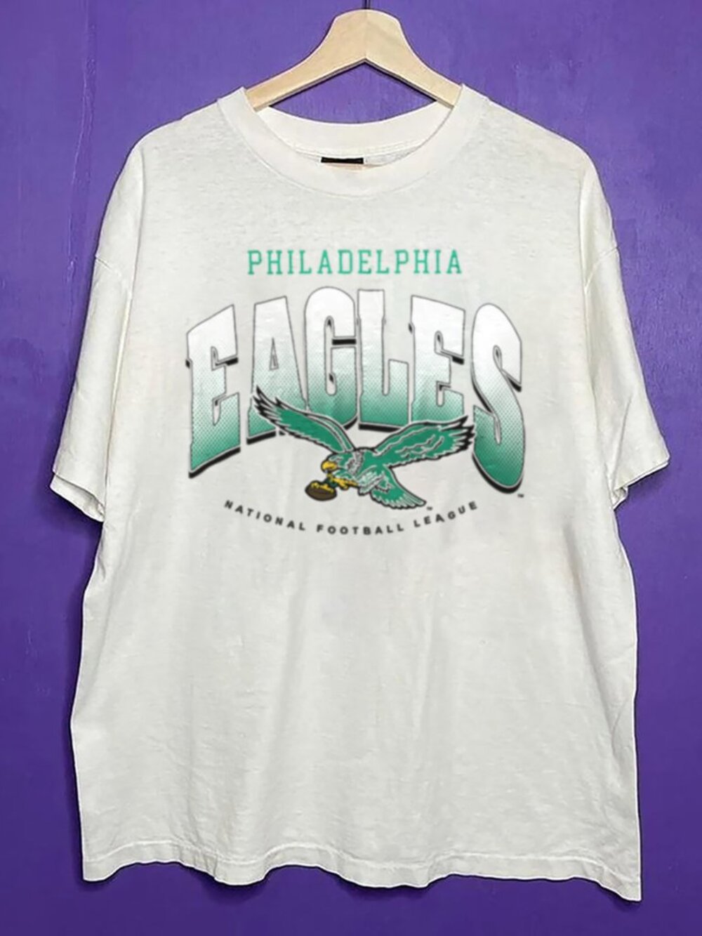 Vintage Philadelphia Eagles Style Shirt, Retro NFL Men Women Football Shirt Tee